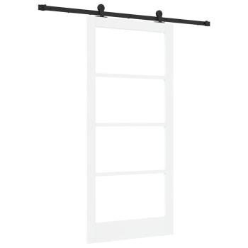 Schiebetür ORKDAL Weiß und Schwarz 93 x 202 cm