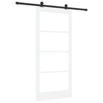 Schiebetür ORKDAL Weiß und Schwarz 93 x 202 cm