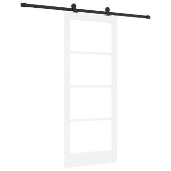 Schiebetür ORKDAL Weiß und Schwarz 83 x 202 cm