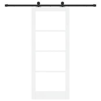 Schiebetür ORKDAL Weiß und Schwarz 83 x 202 cm