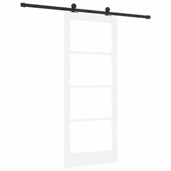 Schiebetür ORKDAL Weiß und Schwarz 83 x 202 cm