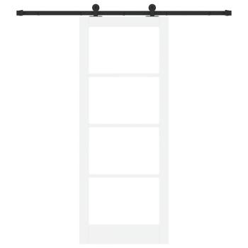 Schiebetür ORKDAL Weiß und Schwarz 83 x 211 cm