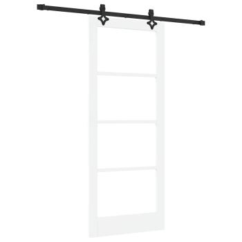 Schiebetür ORKDAL Weiß und Schwarz 83 x 202 cm
