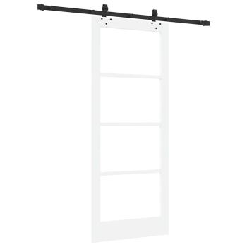 Schiebetür ORKDAL Weiß und Schwarz 83 x 202 cm