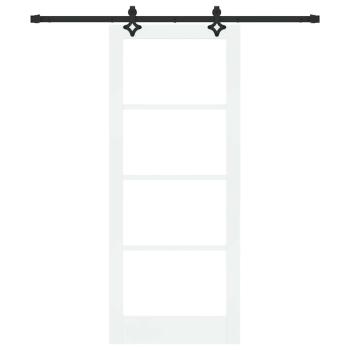 Schiebetür ORKDAL Weiß und Schwarz 83 x 202 cm