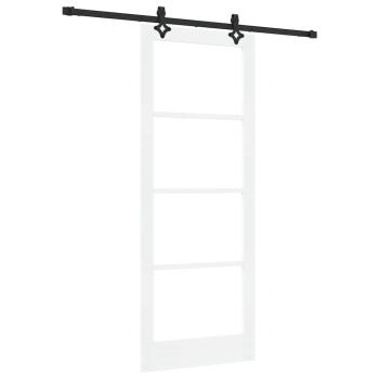 Schiebetür ORKDAL Weiß und Schwarz 83 x 211 cm