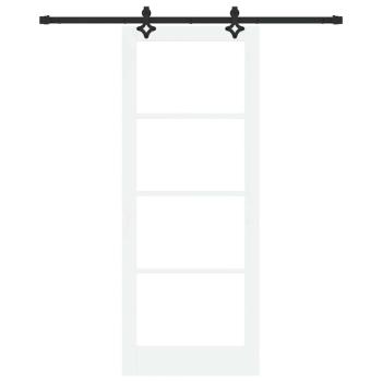 Schiebetür ORKDAL Weiß und Schwarz 83 x 211 cm