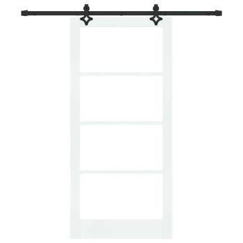 Schiebetür ORKDAL 93 x 202 cm Massivholz Kiefer und Glas
