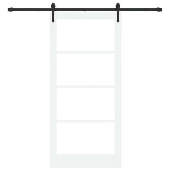 Schiebetür 93 x 202 cm Massivholz Kiefer und Glas