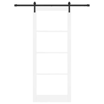 Schiebetür ORKDAL Weiß und Schwarz 93 x 232 cm