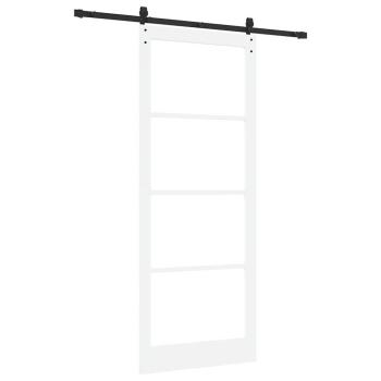 Schiebetür ORKDAL Weiß und Schwarz 93 x 232 cm