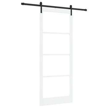 Schiebetür ORKDAL Weiß und Schwarz 93 x 232 cm