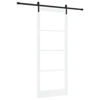 Schiebetür ORKDAL Weiß und Schwarz 93 x 232 cm
