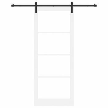 Schiebetür ORKDAL Weiß und Schwarz 93 x 232 cm