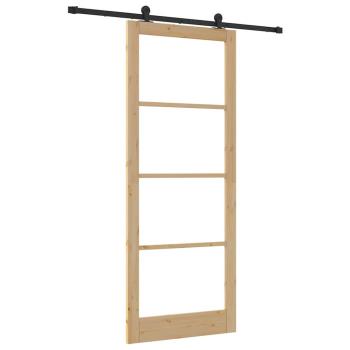 Schiebetür ORKDAL 93 x 232 cm Massivholz Kiefer und Glas