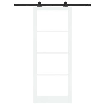 Schiebetür ORKDAL 93 x 232 cm Massivholz Kiefer und Glas