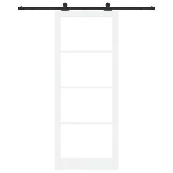 Schiebetür ORKDAL 93 x 232 cm Massivholz Kiefer und Glas