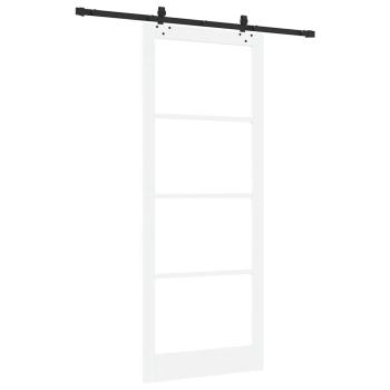 Schiebetür ORKDAL Weiß und Schwarz 93 x 232 cm