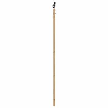 Schiebetür ORKDAL 93 x 232 cm Massivholz Kiefer und Glas Natur