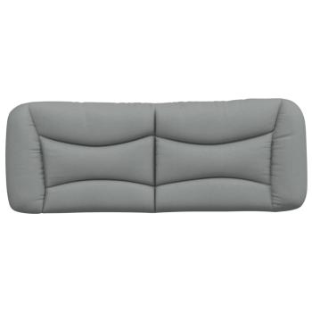 Kopfteil-Kissen "Hvar" Hellgrau 137 cm Stoff
