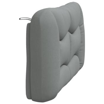 Kopfteil-Kissen "Hvar" Hellgrau 137 cm Stoff