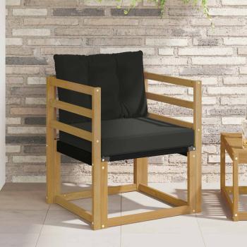 ARDEBO.de - Outdoor-Sofa Massives Akazienholz und Textilene Weiß