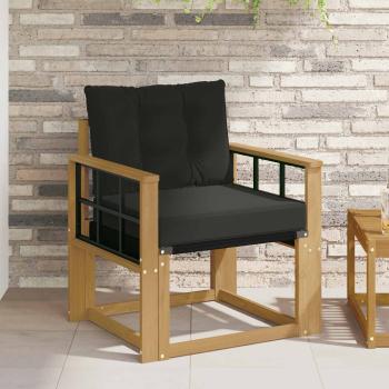 ARDEBO.de - Outdoor-Sofa Massives Akazienholz und Textilene Weiß