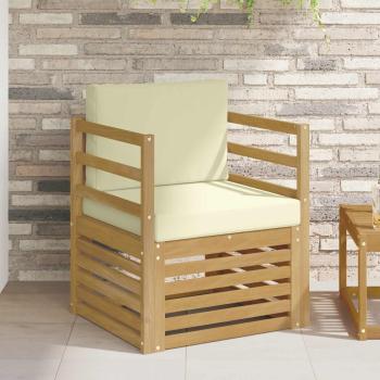 ARDEBO.de - Outdoor-Sofagarnitur Polyester Weiß