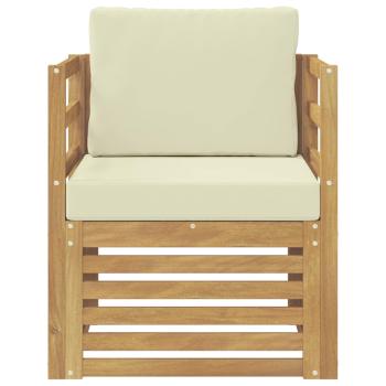Outdoor-Sofagarnitur Polyester Weiß