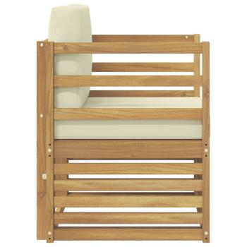 Outdoor-Sofagarnitur Polyester Weiß