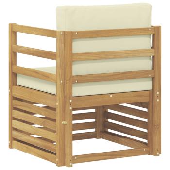 Outdoor-Sofagarnitur Polyester Weiß