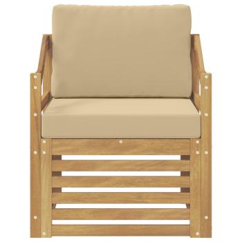 Outdoor-Sofagarnitur Polyester Weiß