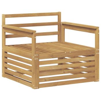 Outdoor-Sofa Massivholz Akazie Weiß