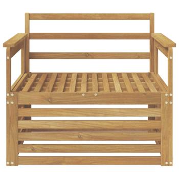Outdoor-Sofa Massivholz Akazie Weiß