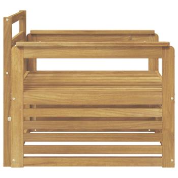 Outdoor-Sofa Massivholz Akazie Weiß
