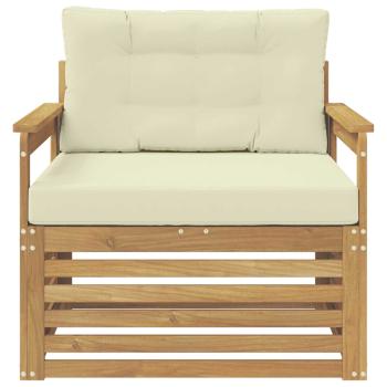 Outdoor-Sofa Polyester Weiß