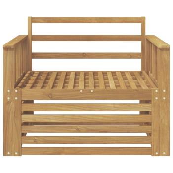 Outdoor-Sofa Massivholz Akazie Weiß