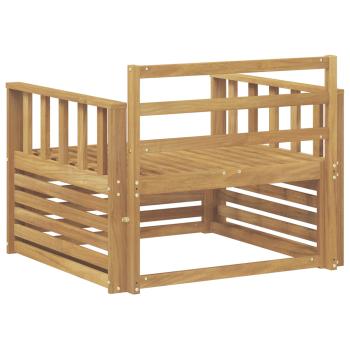 Outdoor-Sofa Massivholz Akazie Weiß