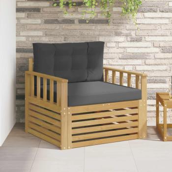 ARDEBO.de - Outdoor-Sofa Polyester Weiß