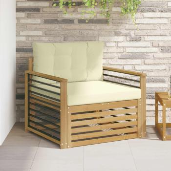ARDEBO.de - Outdoor-Sofa Polyester Weiß
