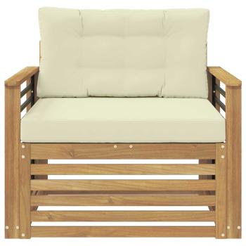 Outdoor-Sofa Polyester Weiß