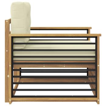 Outdoor-Sofa Polyester Weiß