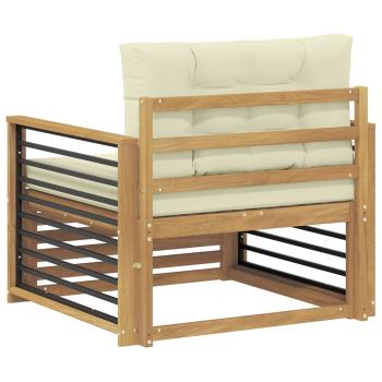 Outdoor-Sofa Polyester Weiß