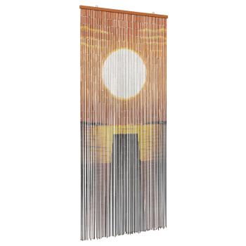 Insektentürvorhang Mehrfarbig 200 x 90 cm Bambus