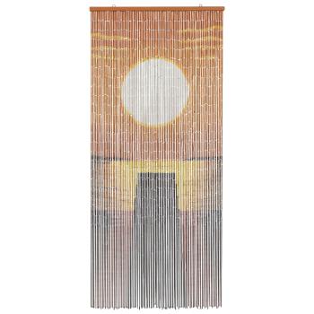 Insektentürvorhang Mehrfarbig 200 x 90 cm Bambus