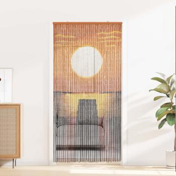 ARDEBO.de - Insektentürvorhang Mehrfarbig 200 x 100 cm Bambus
