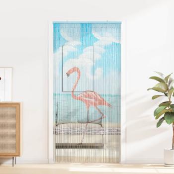 ARDEBO.de - Insektentürvorhang Mehrfarbig 200 x 100 cm Bambus
