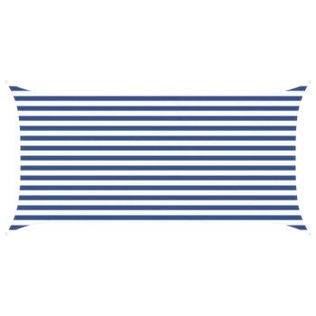 Sonnensegel Blau und Weiß 4 x 2 m 100 % Polyester Oxford