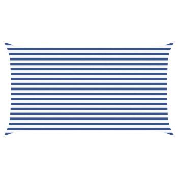 Sonnensegel Blau und Weiß 2,5 x 4,5 m 100 % Polyester Oxford