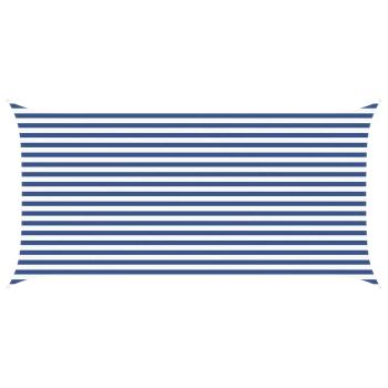 Sonnensegel Blau und Weiß 2,5 x 5 m 100 % Polyester Oxford